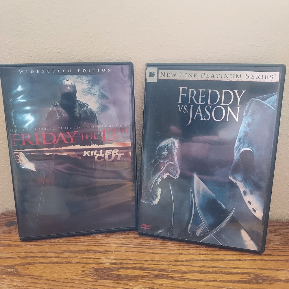 Lot Of 2 Dvds Friday The 13th Killer Cut, Freddy Vs Jason Pre-Owned Tested
